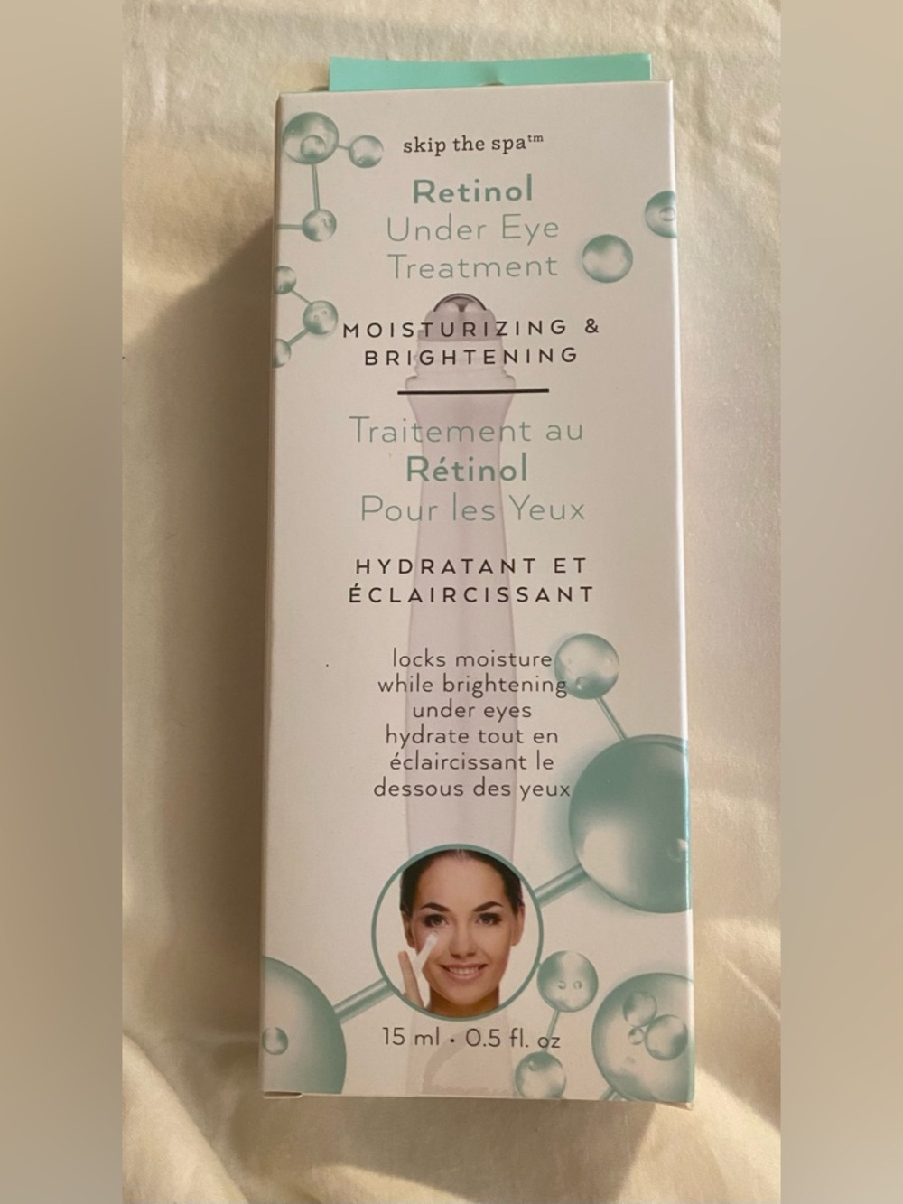Skip the Spa Retinol Under Eye Treatment Brightening Roller 15ml